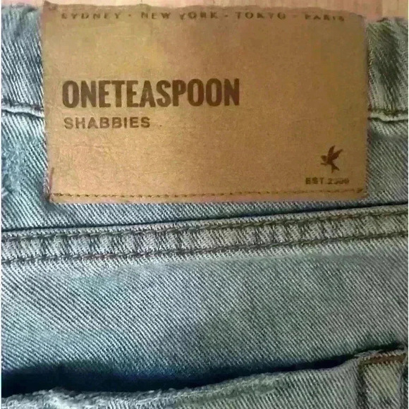 One Teaspoon Shabbies Drawstring Boyfriend Jeans Size M 🩵 - Picture 5 of 6